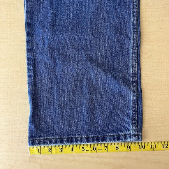 GEORGE Men's Blue Cotton Denim Jeans Size 48x30 Regular Fit Straight Leg NWT - Picture 12 of 12